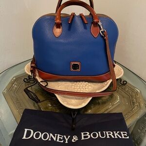 Dooney & Bourke Blue and Brown Handbag